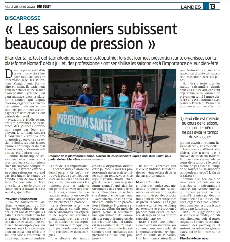 stand de prévention