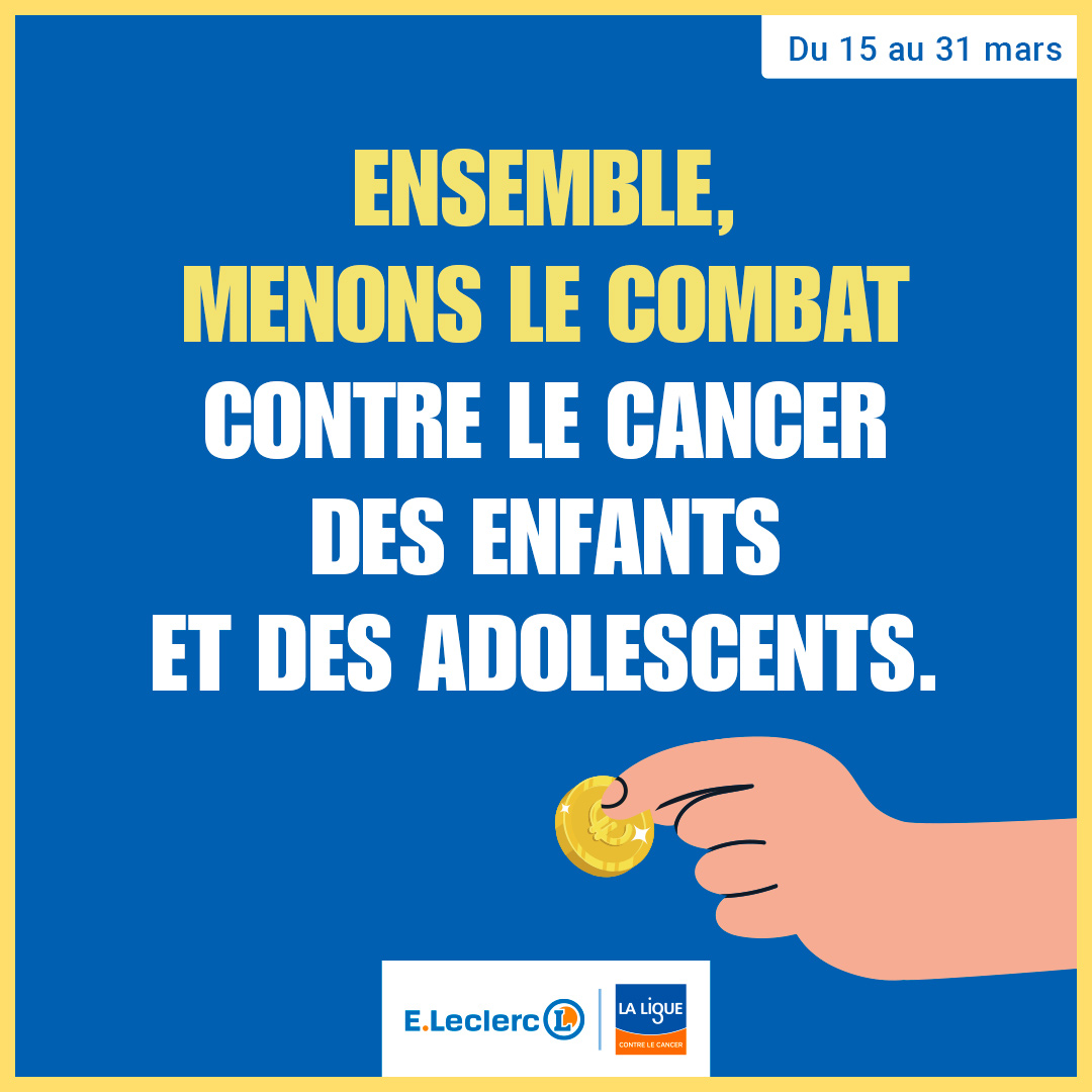 Affiche partenariat leclerc 2024