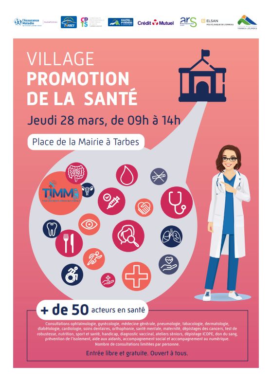 Tarbes : Village Promotion Santé le 28 mars