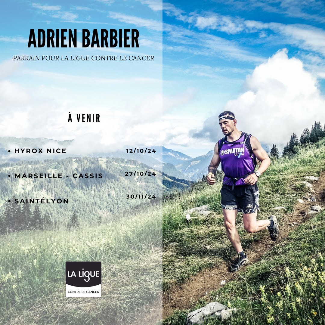Adrien Barbier, Parrain du Comité 54 de la Ligue contre le Cancer
