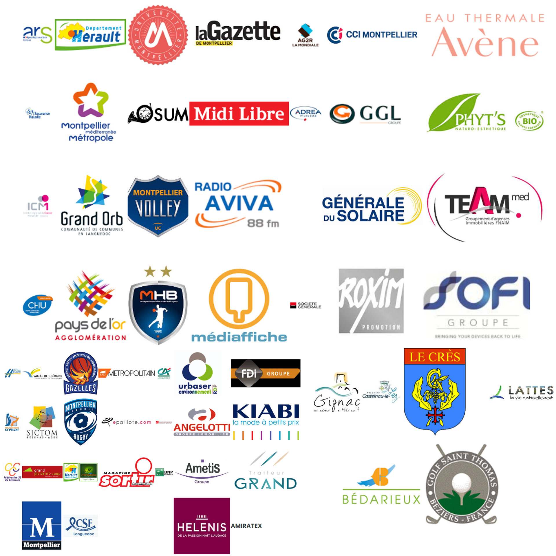 les partenaires de la ligue contre le cancer 34