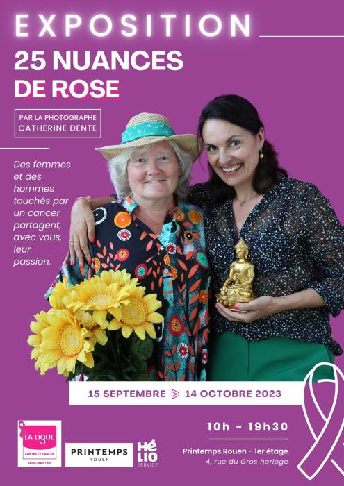 Affiche - 25 nuances de rose