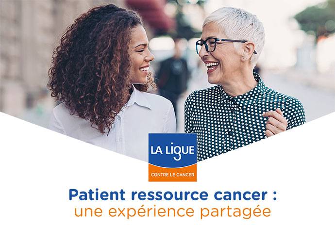 Le Patient ressource témoigne auprès des malades et des professionnels de santé Affiche dispositif Patient ressource