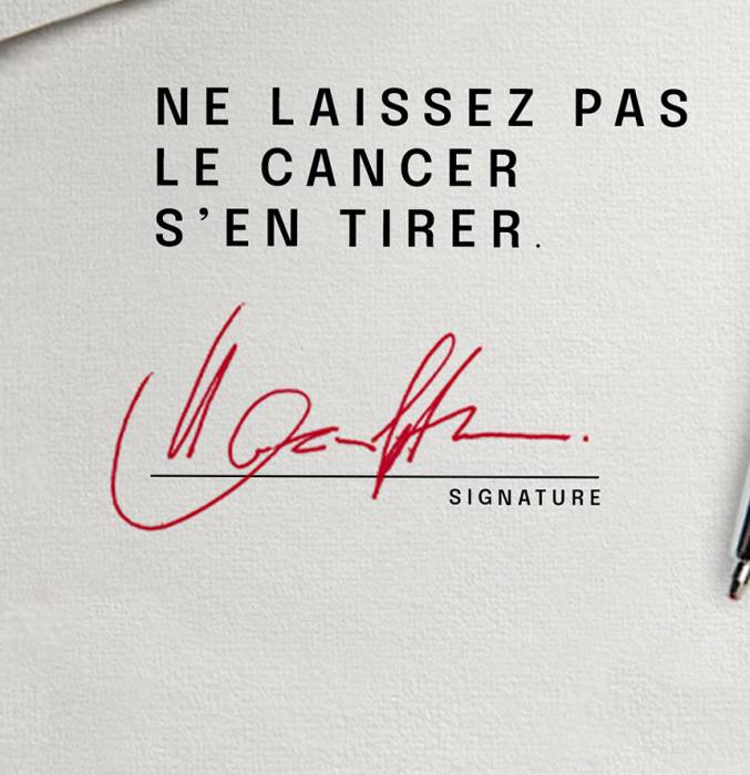 Ne laissez pas le cancer s'en tirer !