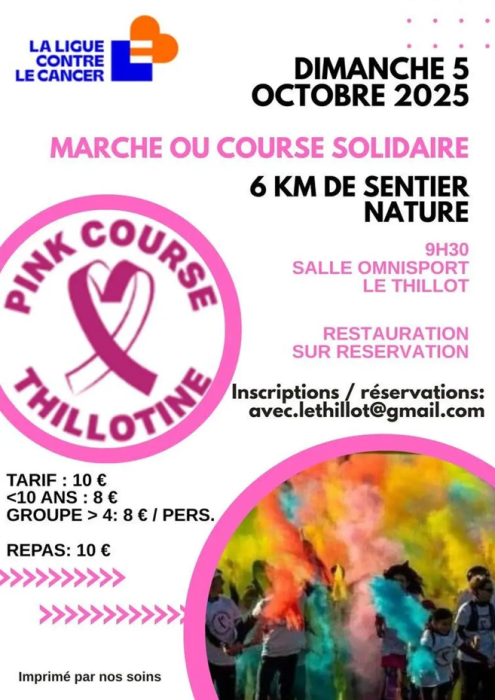Marche ou course solidaire au Thillot 