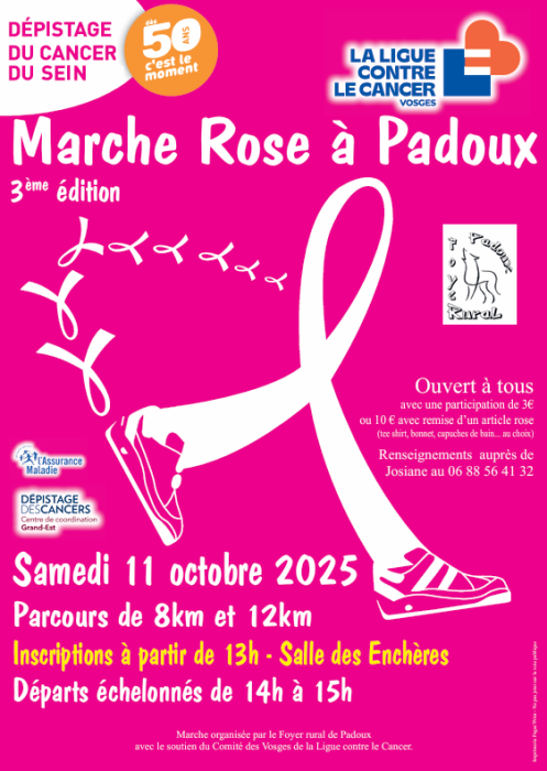 Marche Rose à Padoux