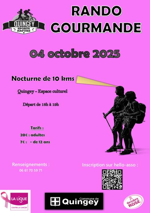Affiche rando Quingey