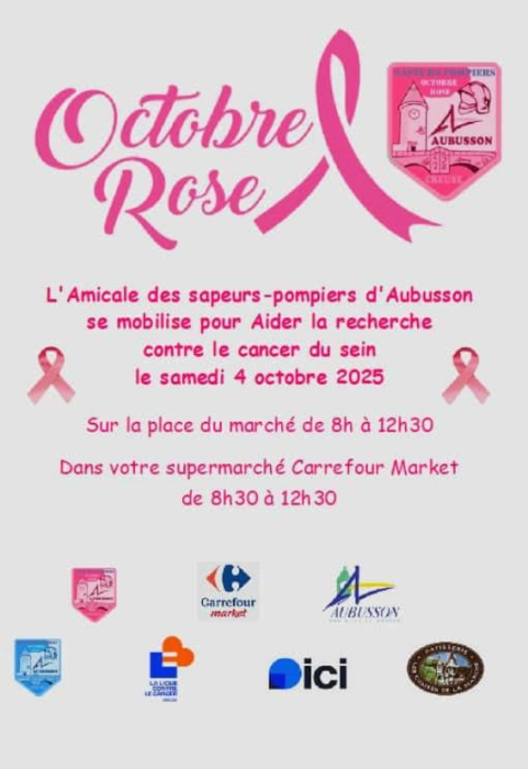 Affiche pompier aubusson