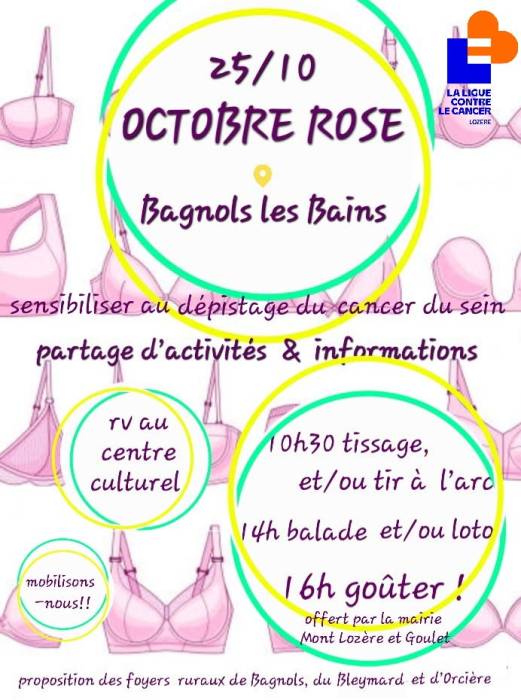 Octobre Rose Bagnols-les-Bains