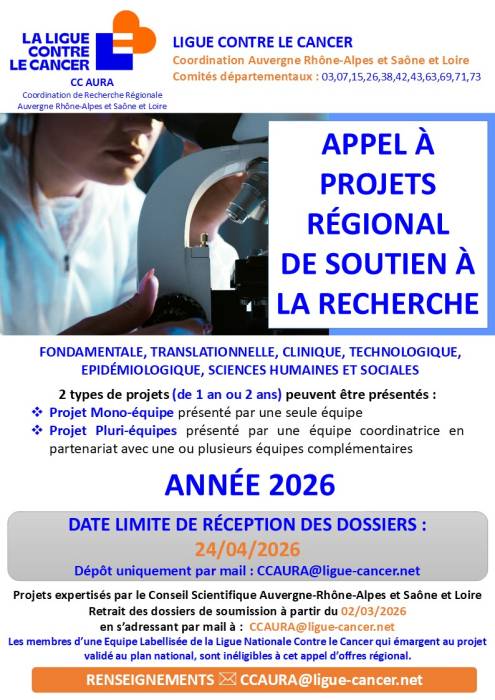 Appel à Projets régional de soutien à la Recherche
