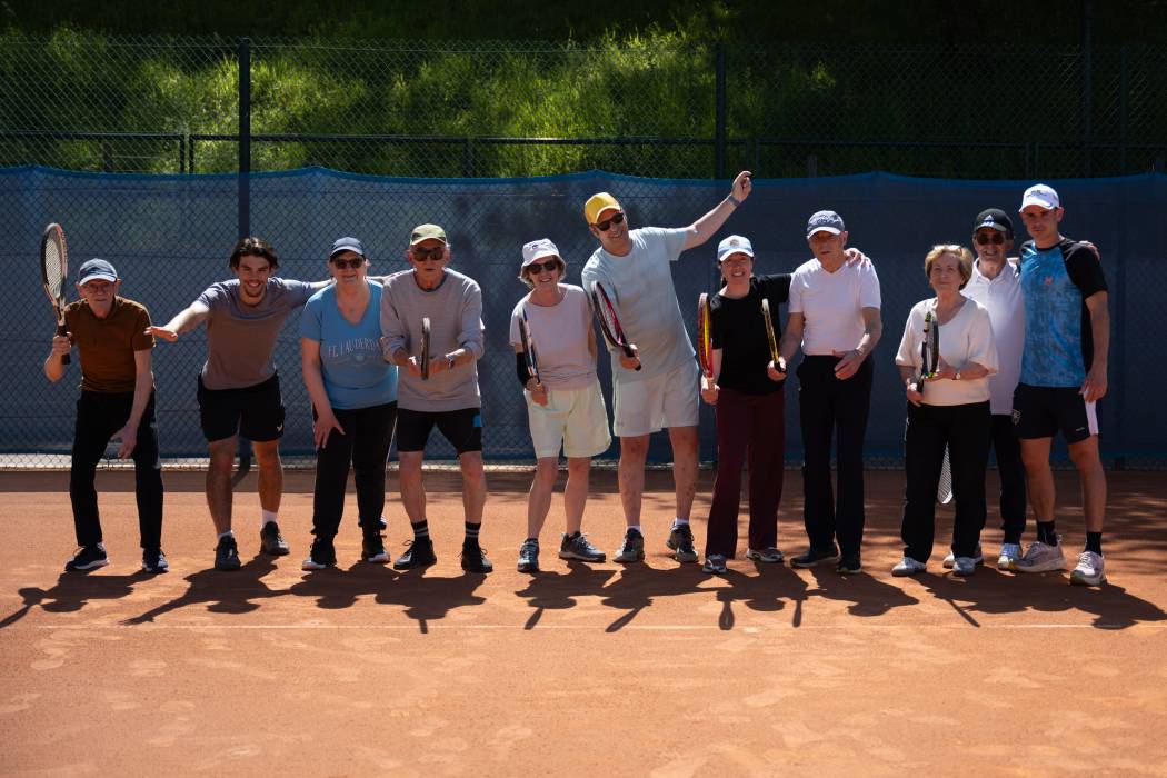 Photo de groupe tennis