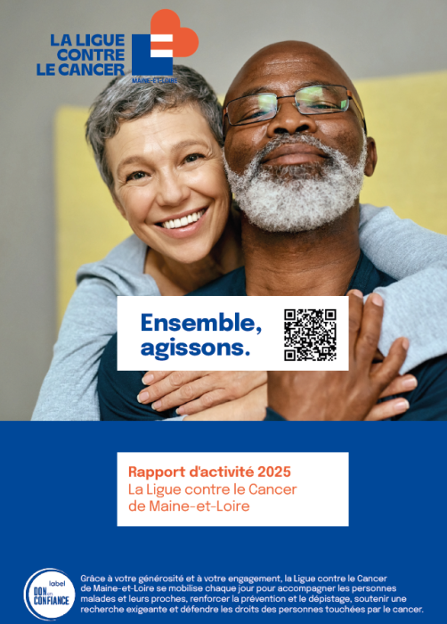 Page de couverture rapport d'activité 2025