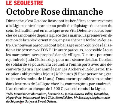 Article - Octobre Rose 2024 Tarn