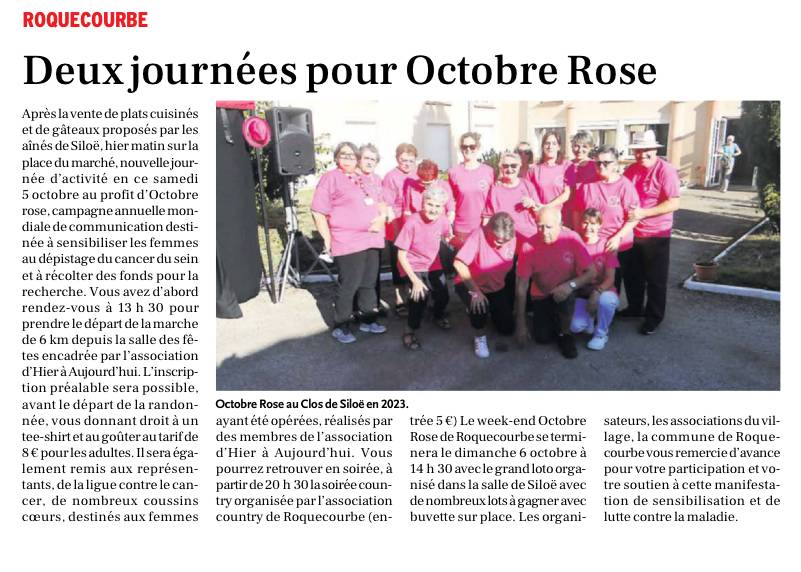Article - Octobre Rose 2024 Tarn