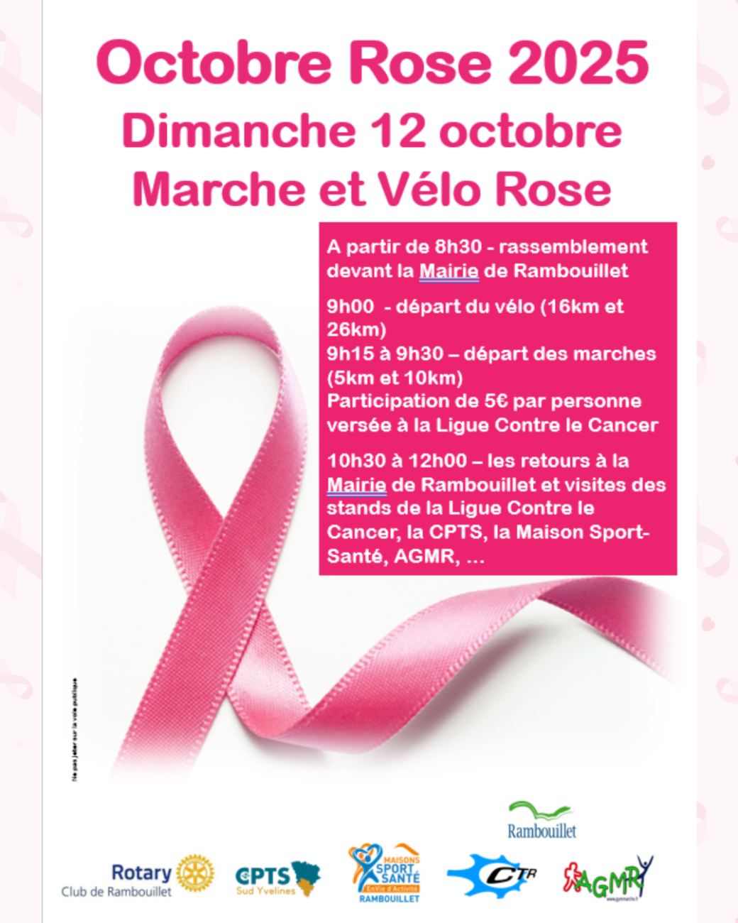 Octobre rose marche Rambouillet